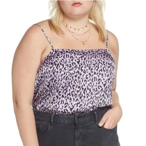 bp x Claudia Sulewski Animal Print Satin Cami